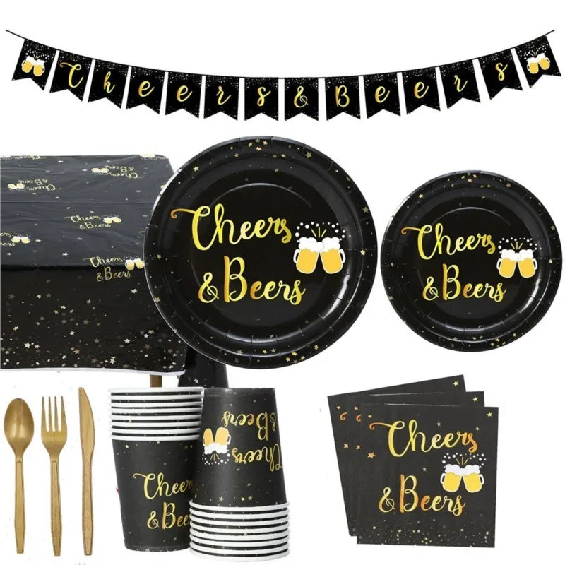Oktoberfest disposable party tableware set Cheers & Beers, 16 guests