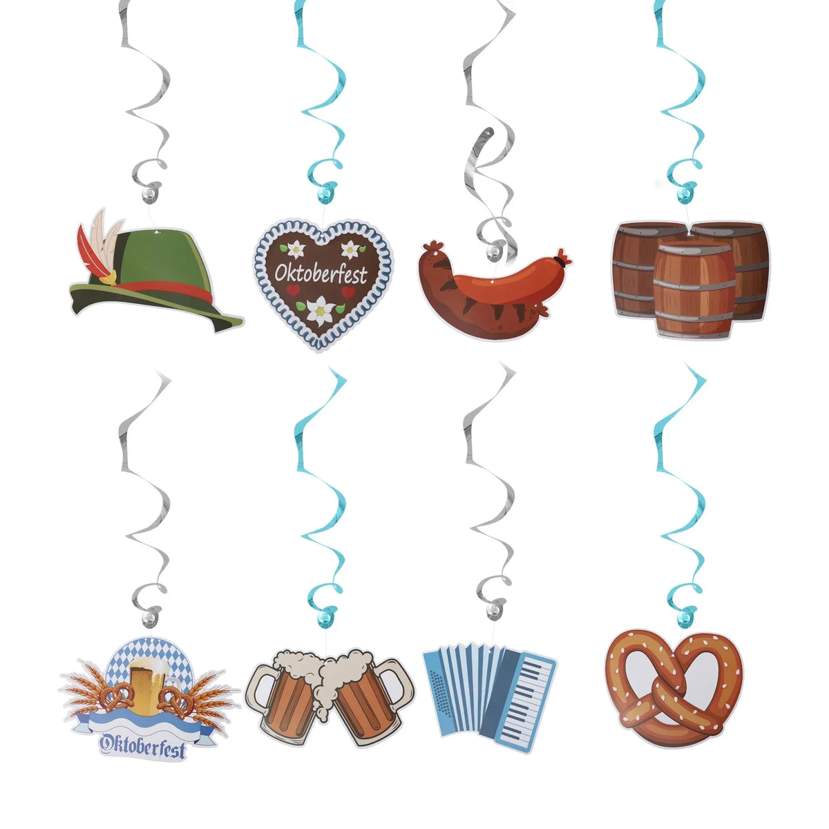 Oktoberfest Hanging Decoration Set, 60 pieces