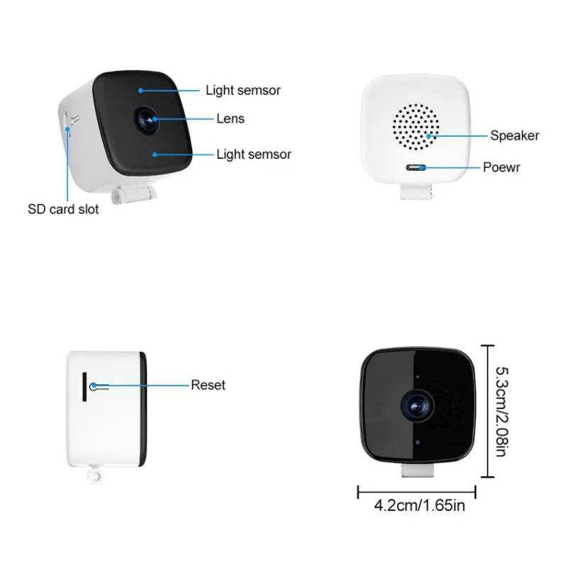 SecurityCamera – 2.4G WiFi Surveillance Camera with 360° Rotation