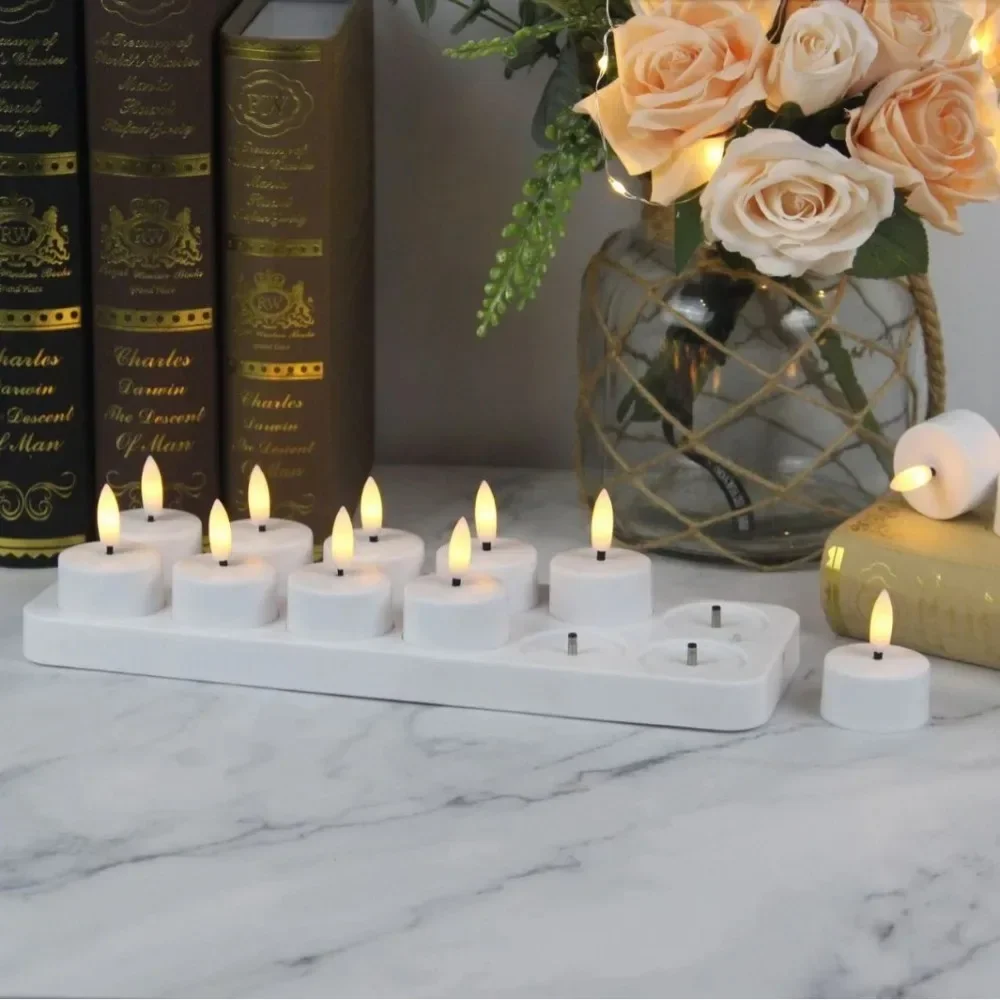 CozyCandles – Rechargeable LED Tealights with Remote Control