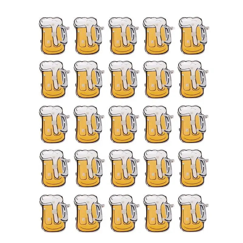 Oktoberfest LED beer mug lapel pins, glowing pins