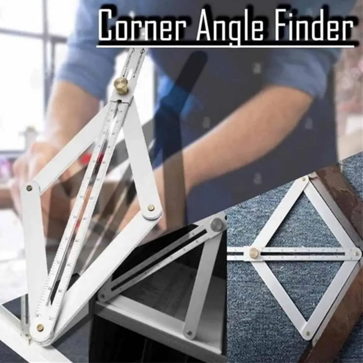 PrecisionRuler Precision Angle Ruler Made of Metal, for Construction and Woodworking