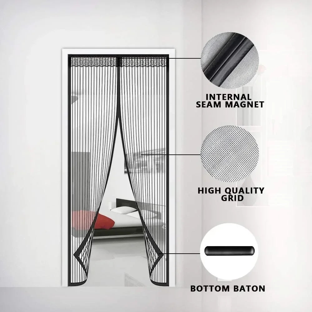 MeshDoor Magnetic Fly Screen for Doors Without Drilling