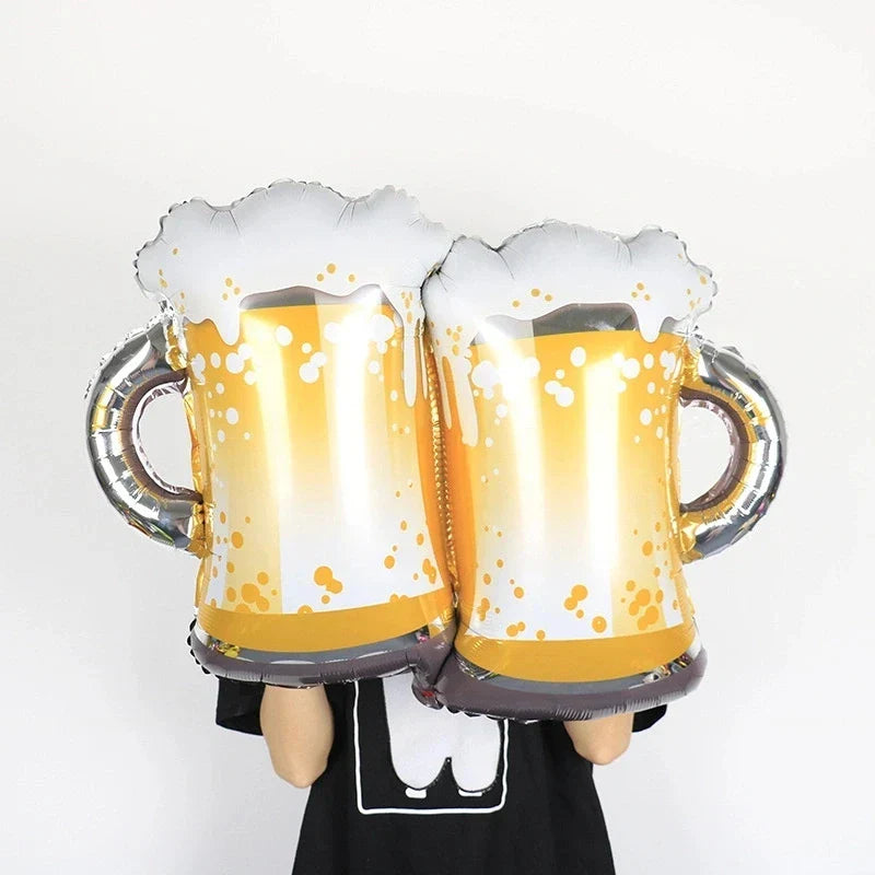 Oktoberfest Balloon Set Beer Mug Design, 16-piece