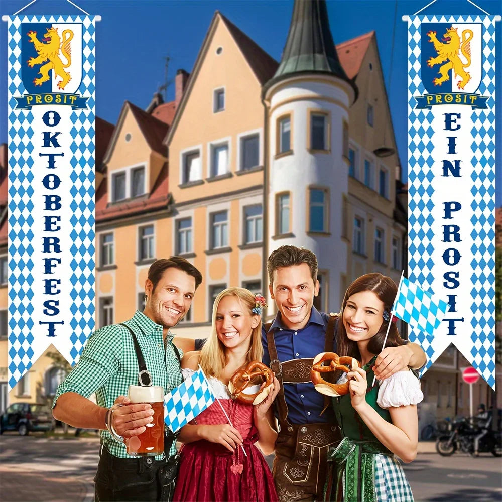 Oktoberfest decoration set, banner garland & party picks