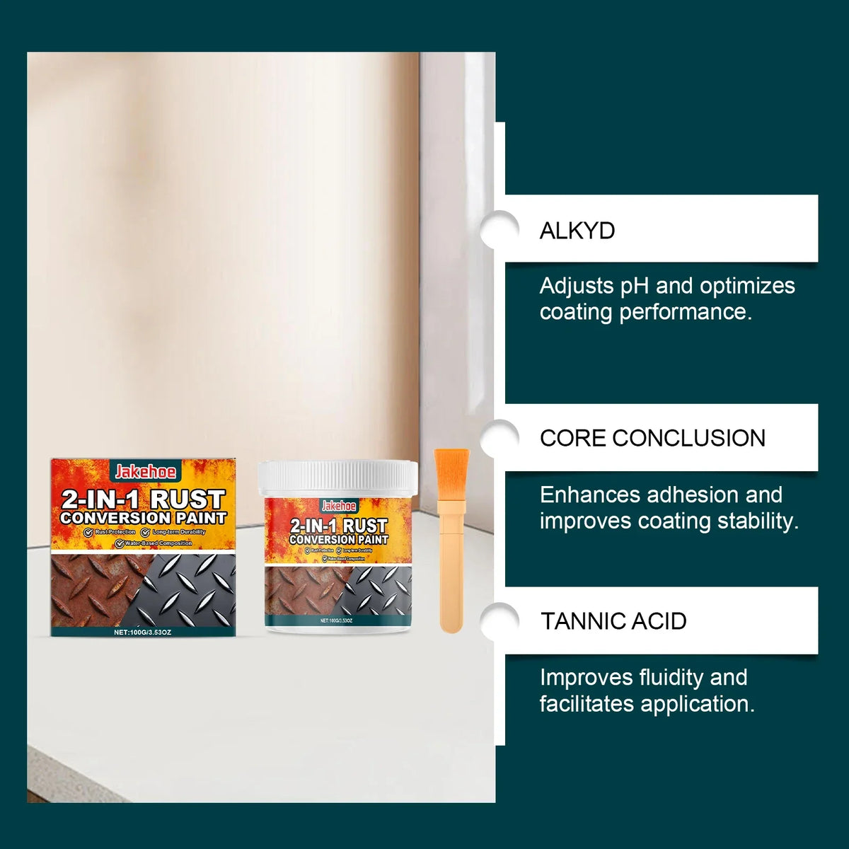 RustConversion 2-in-1 Rust Converter and Metal Primer