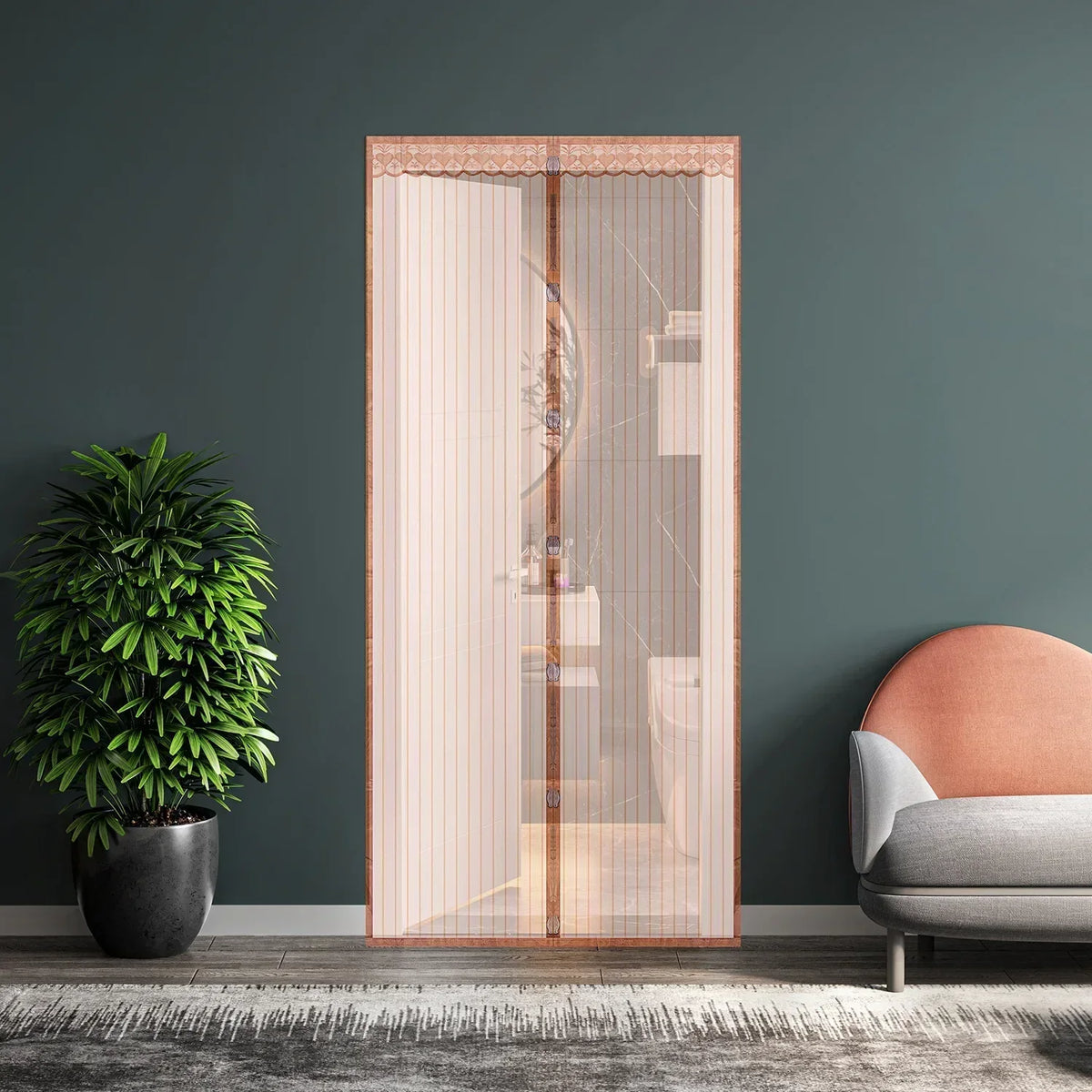 MeshDoor Magnetic Fly Screen for Doors Without Drilling