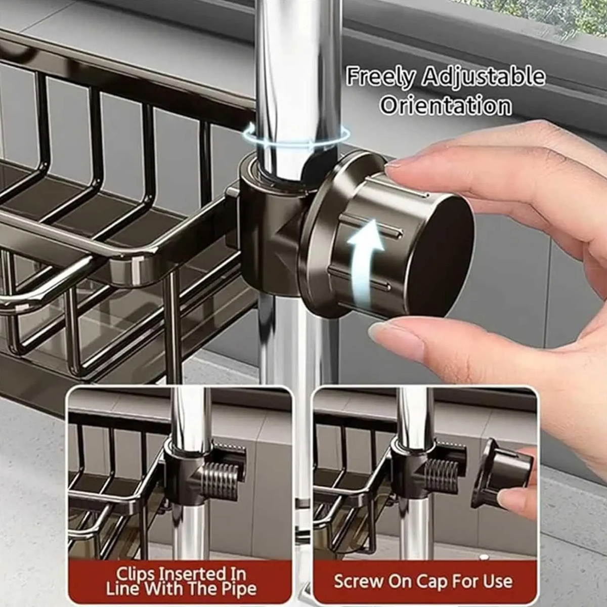 DrainShelf – Space-saving sink organizer