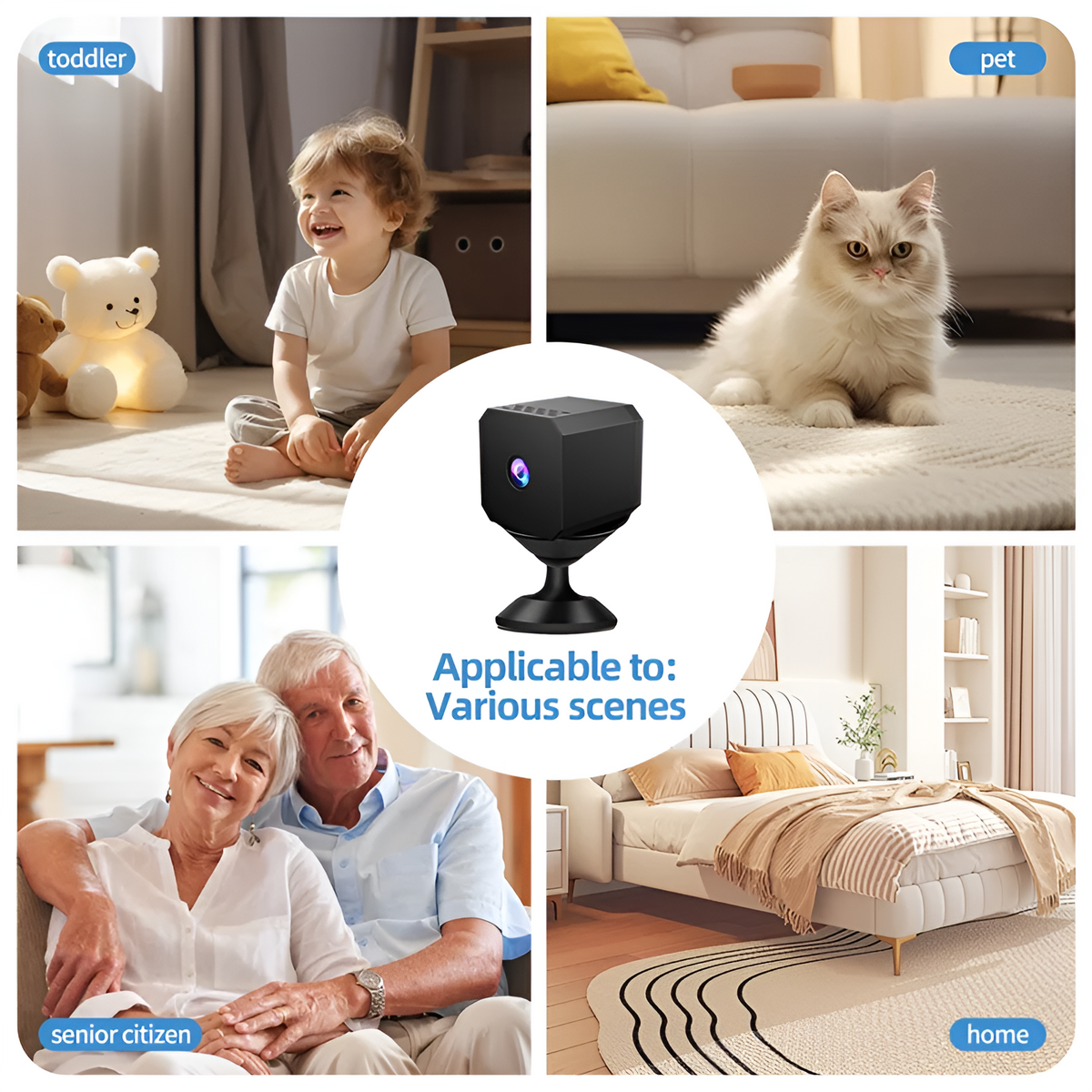 CompactCamera Wireless HD Night Vision Security Camera