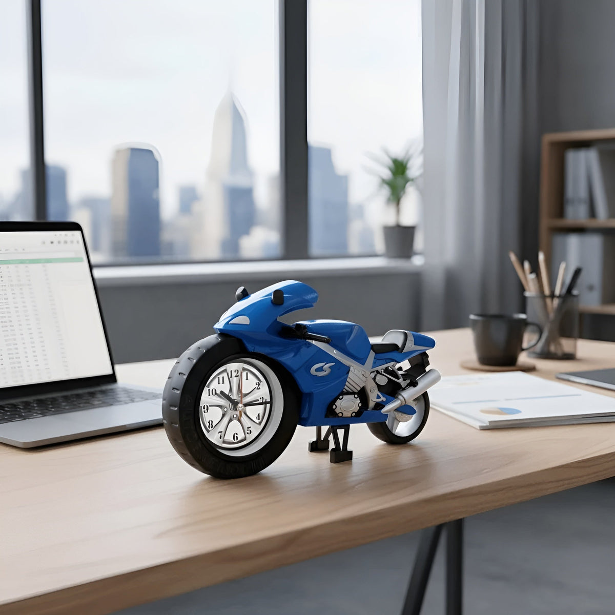 RacerClock Motorcycle Design Alarm Clock
