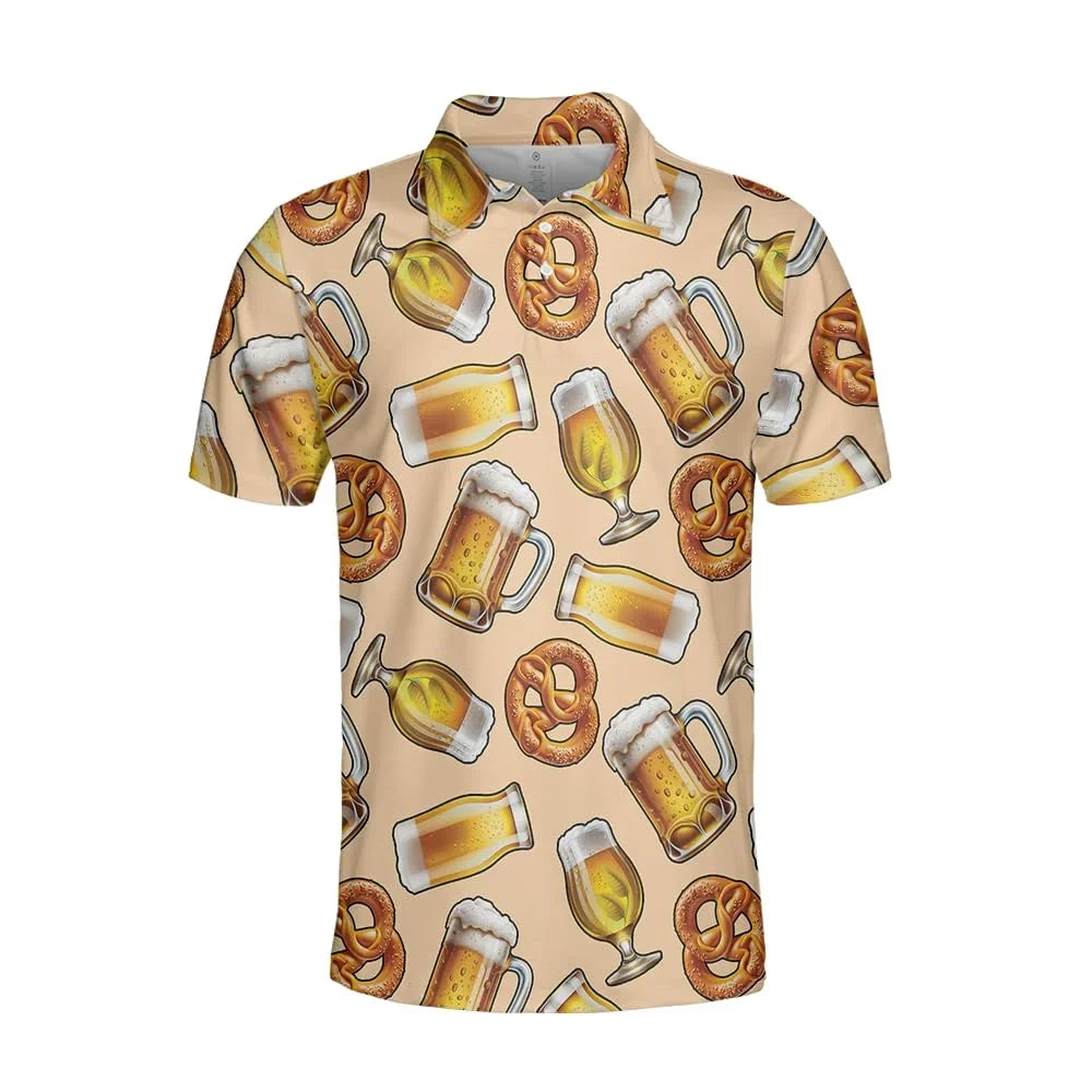 Oktoberfest Polo Shirt, Traditional Bavarian Style, Unisex, S–4XL