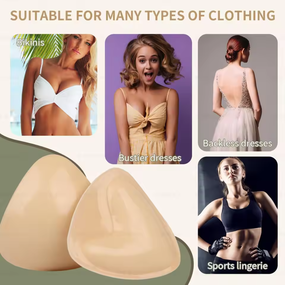 ChestPads Self-Adhesive Bra Inserts for Deep Necklines