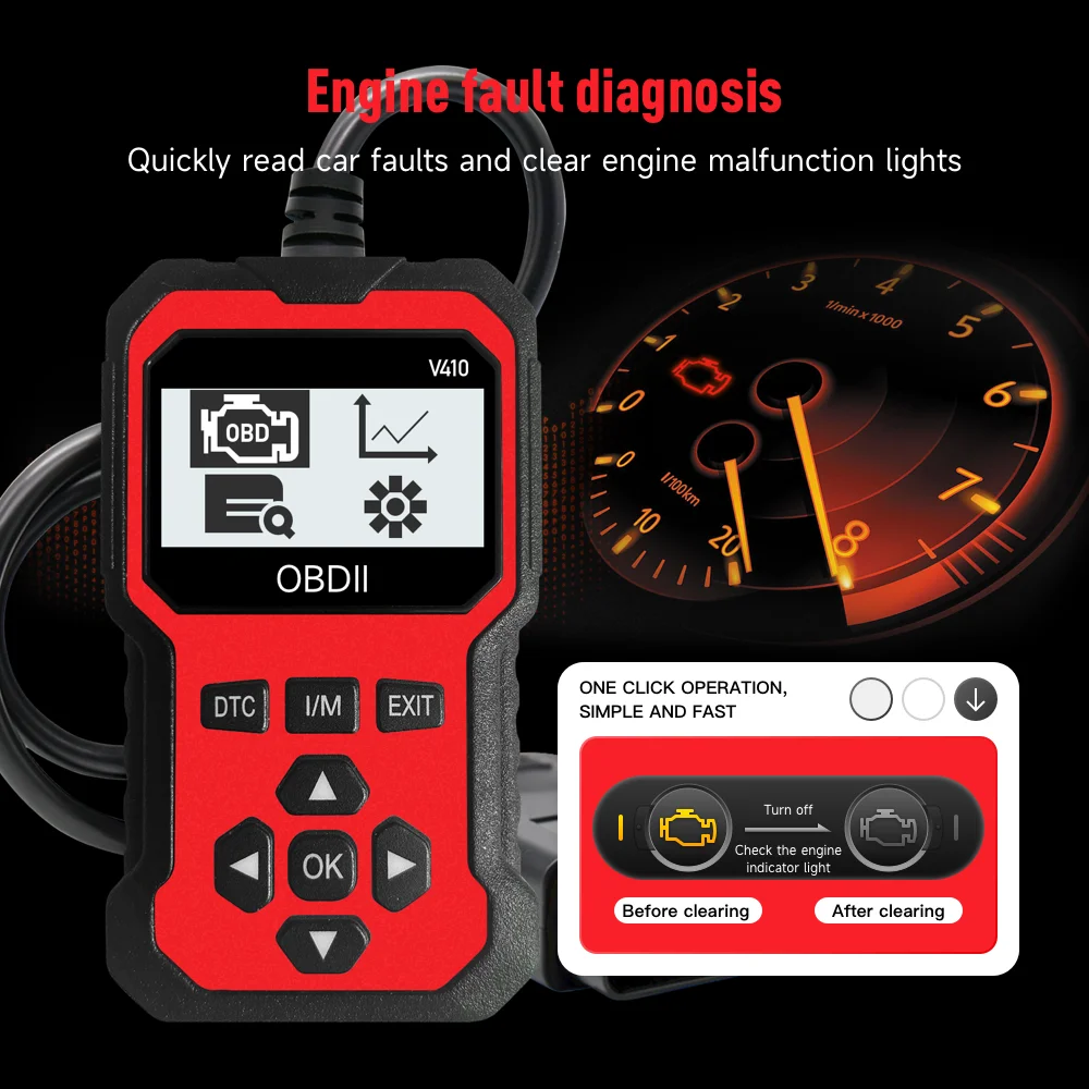 CarScan Motordiagnose vor und nach Löschen