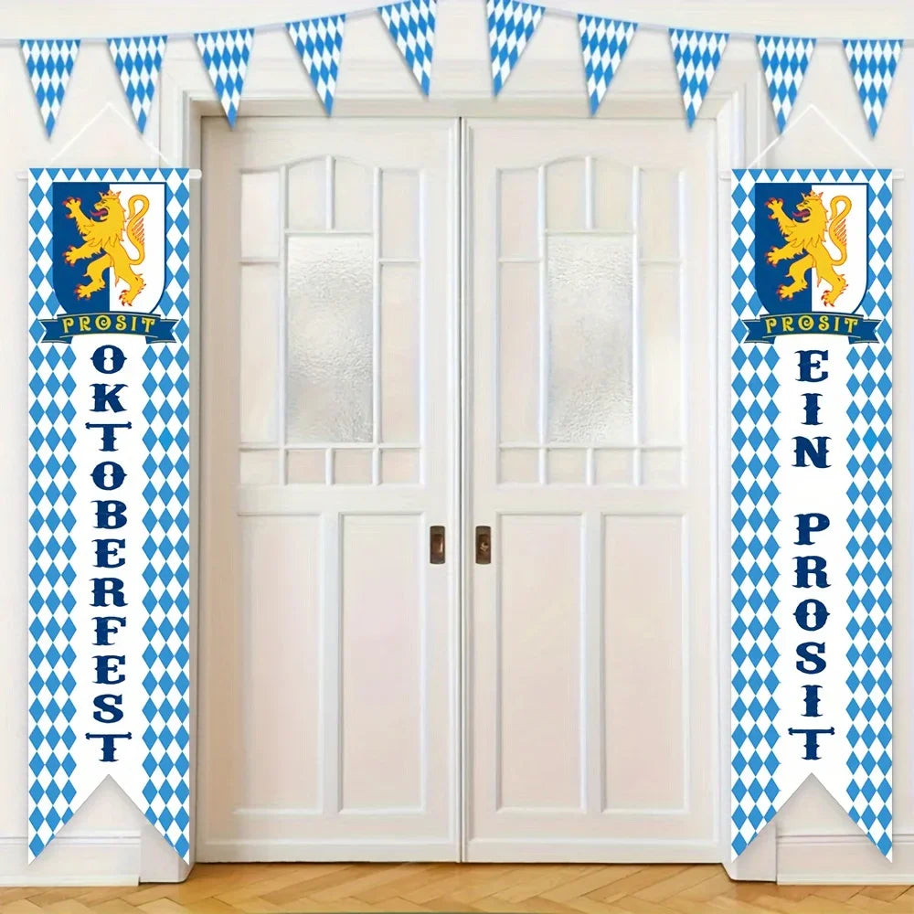 Oktoberfest decoration set, banner garland & party picks
