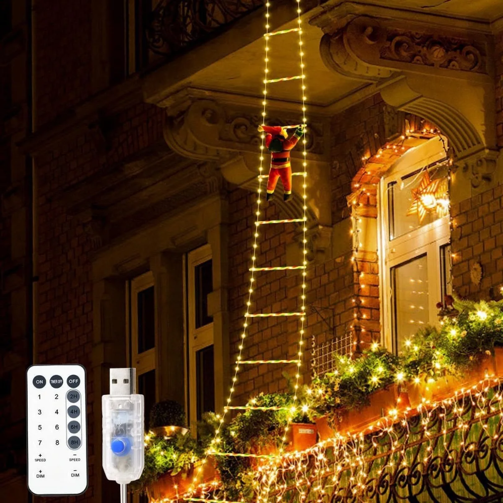 ChristmasLadder – Santa Claus LED Ladder for outdoor use