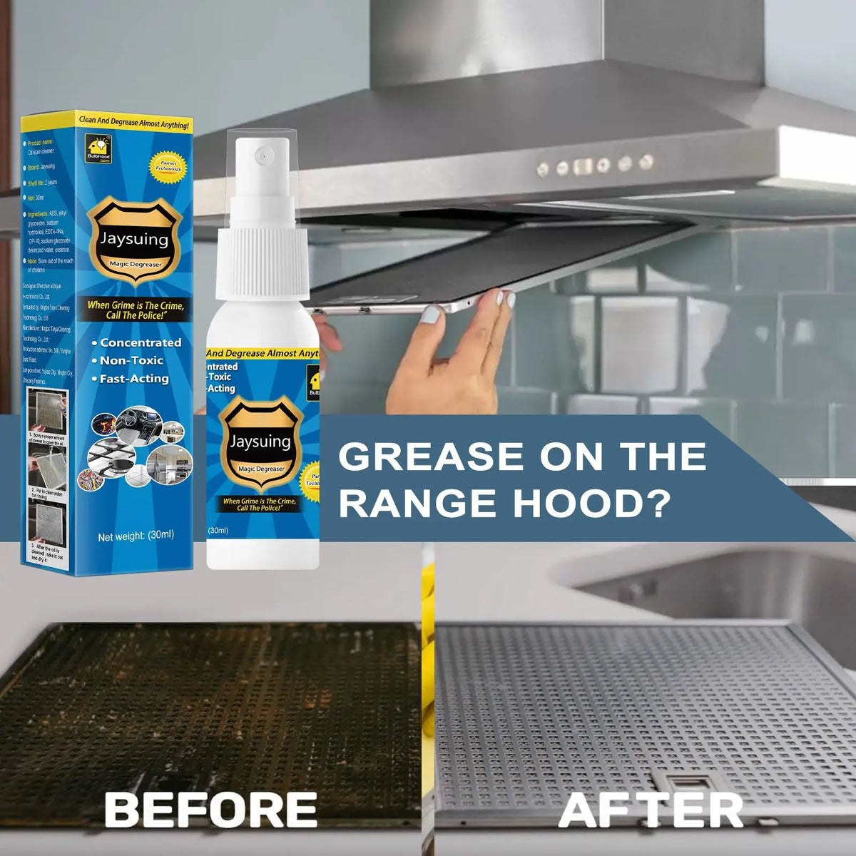 AntiGrease Lubricating Grease and Fat Remover Spray