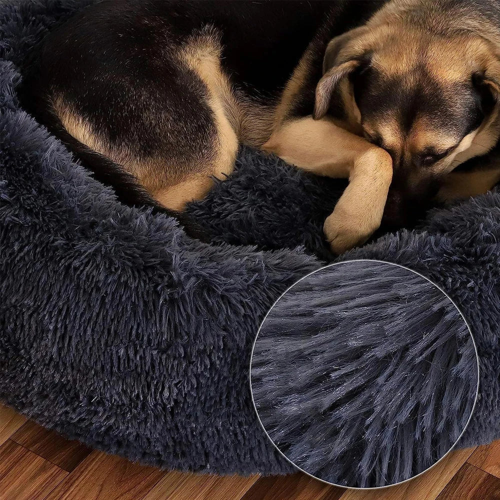FurryBed Pet Bed Round, Calming and Washable