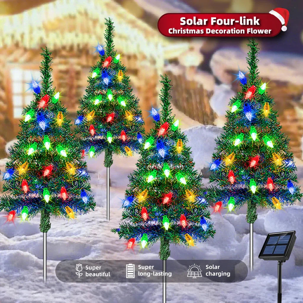 MiniTree – Solar-powered LED Christmas trees for pathways