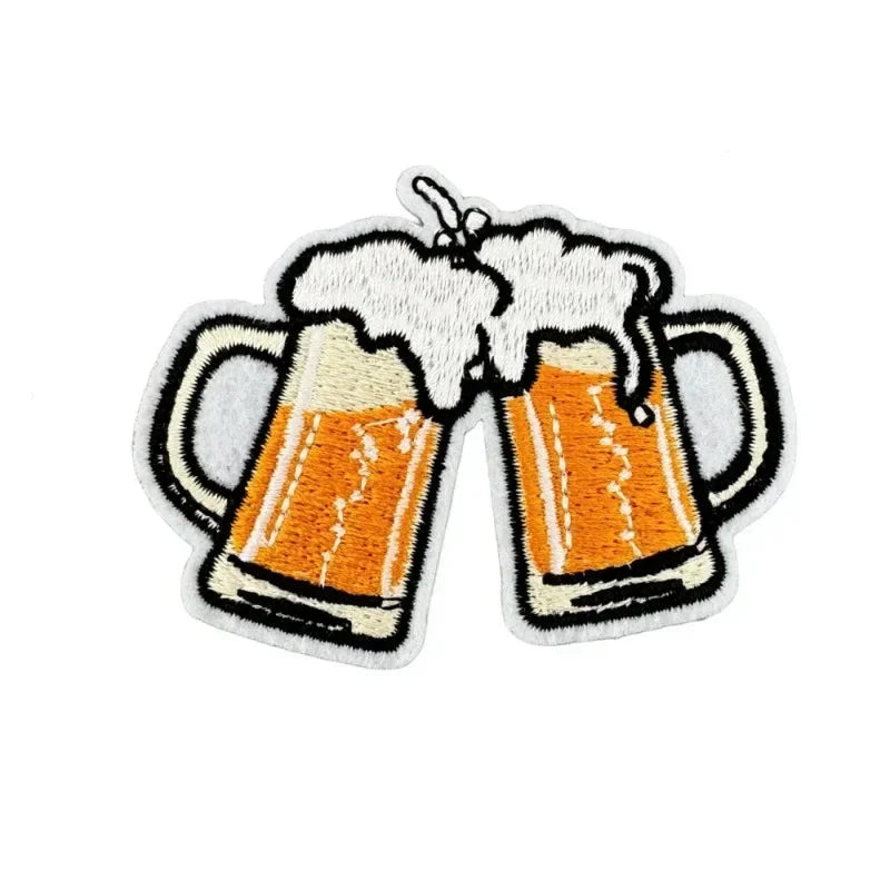 Oktoberfest Patch Set Beer Designs, 6-Piece Patches