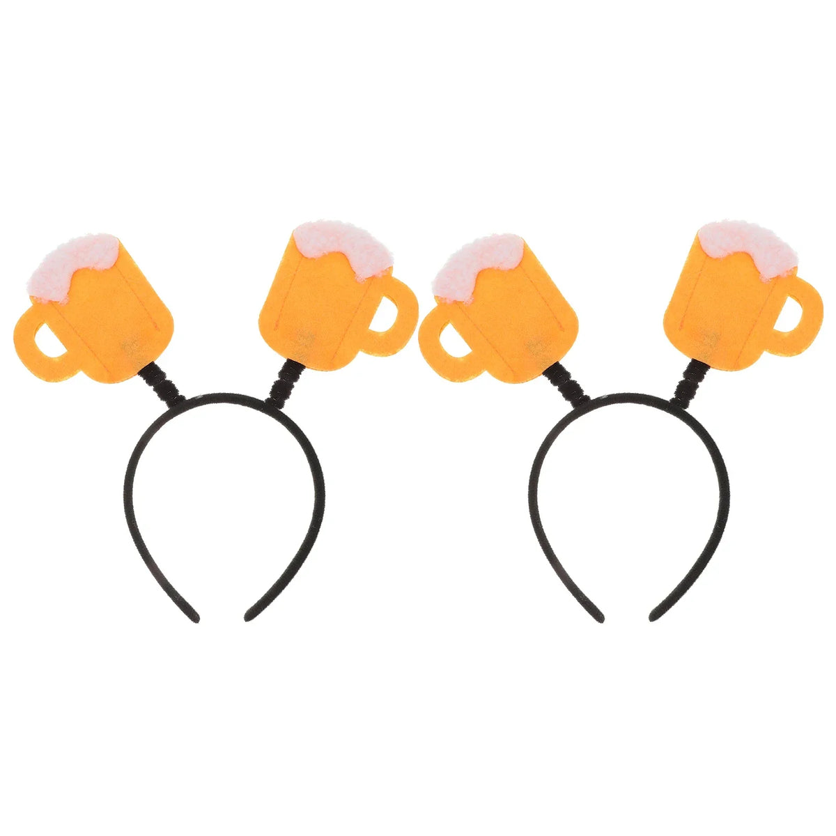 Oktoberfest headband set, beer mug motif, 6-piece costume accessory