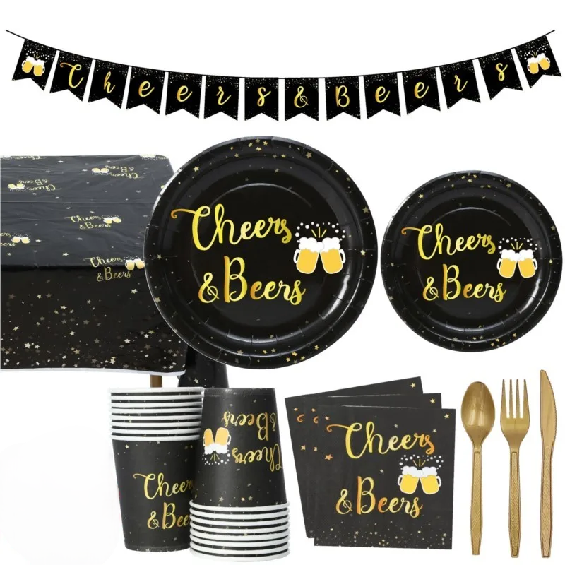 Oktoberfest disposable party tableware set Cheers & Beers, 16 guests