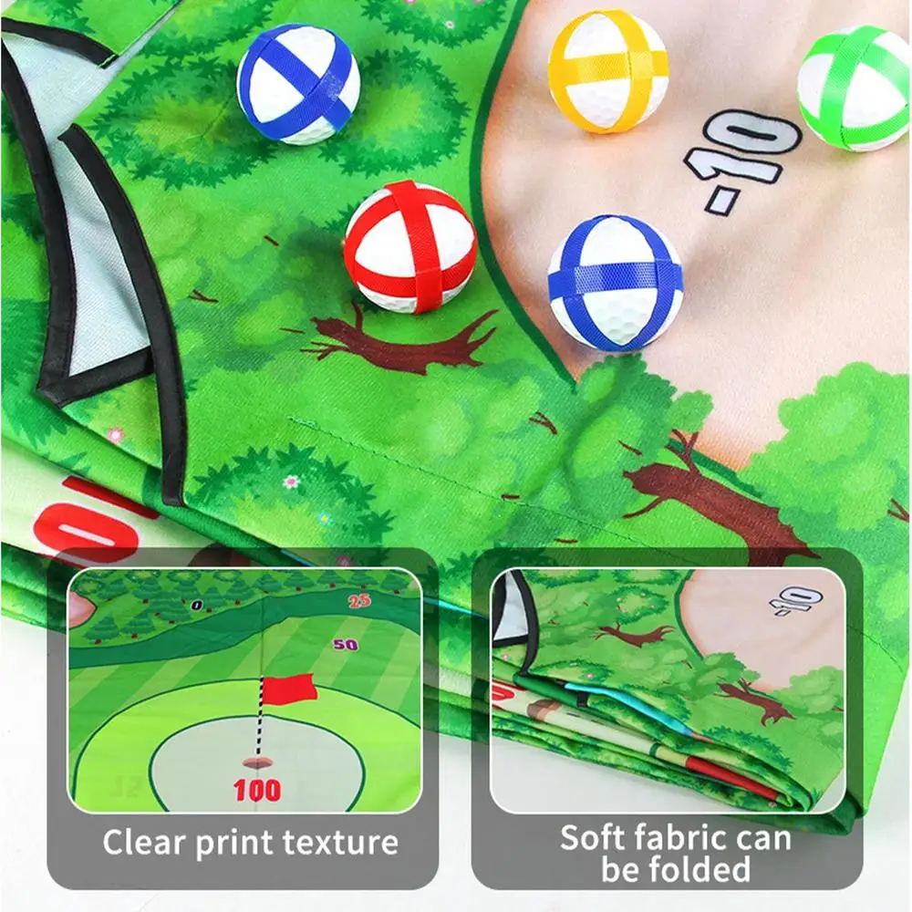 Portable Golf Chipping and Putting Set for Indoor and Outdoor Use
