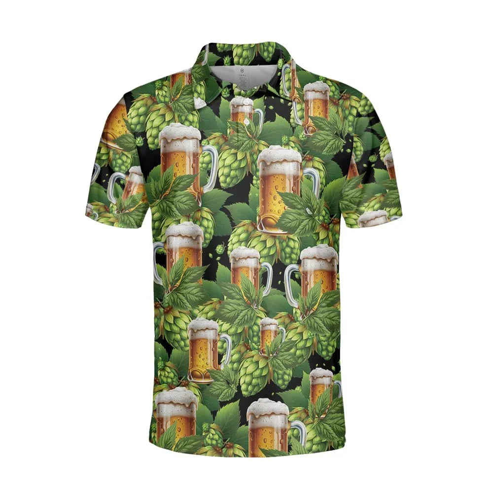 Oktoberfest Polo Shirt, Traditional Bavarian Style, Unisex, S–4XL