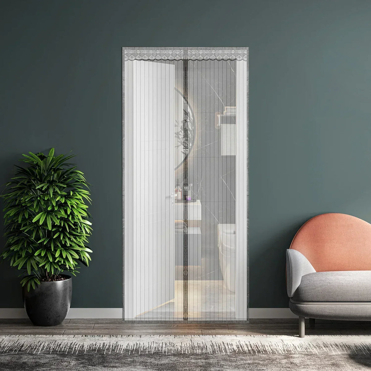MeshDoor Magnetic Fly Screen for Doors Without Drilling