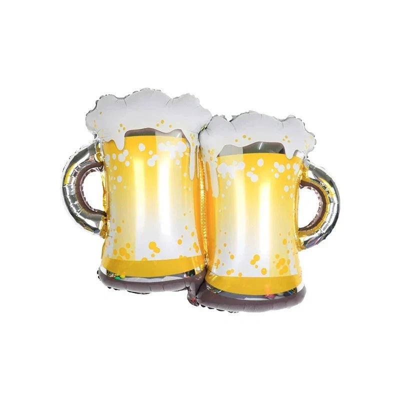 Oktoberfest Balloon Set Beer Mug Design, 16-piece