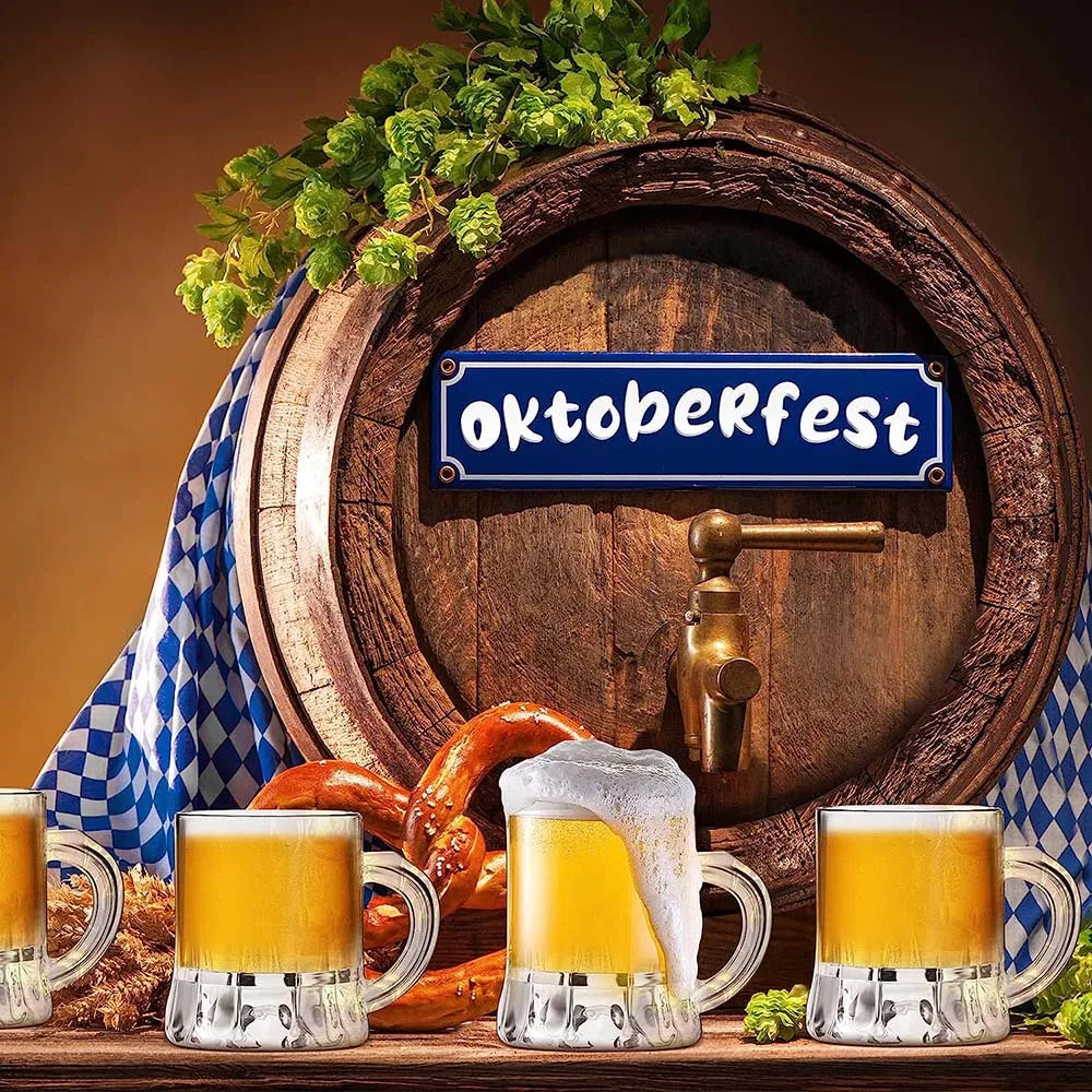 Oktoberfest Mini Beer Mug Set, Shot Glasses 30ml