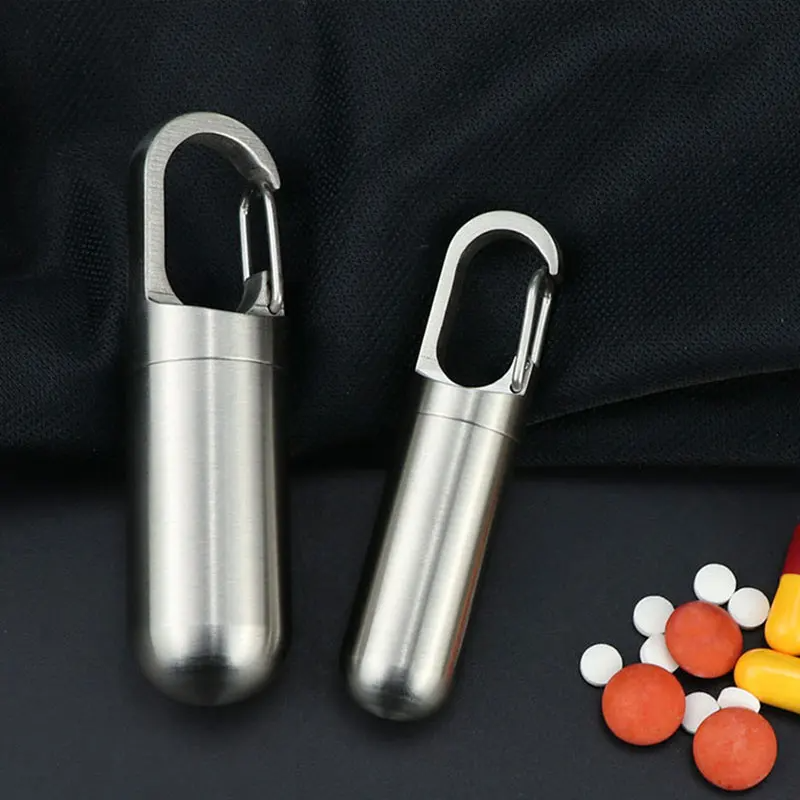 PillCapsule Stainless Steel Pill Case For On The Go