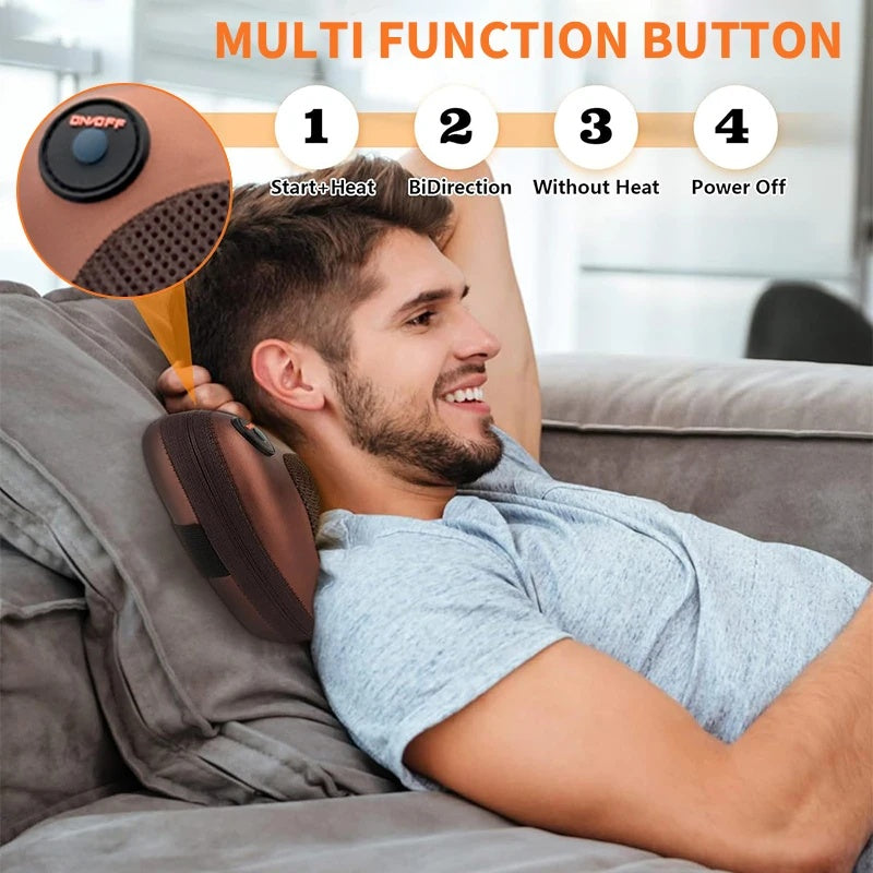 MassagePillow – Portable massage pillow with heating function