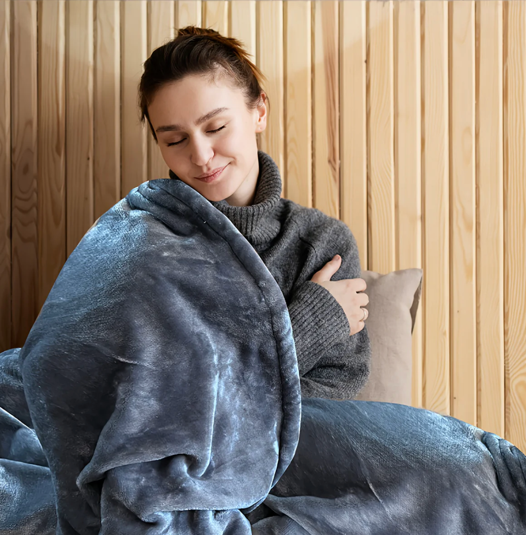 12V Car Heated Blanket – Washable Travel Heated Blanket