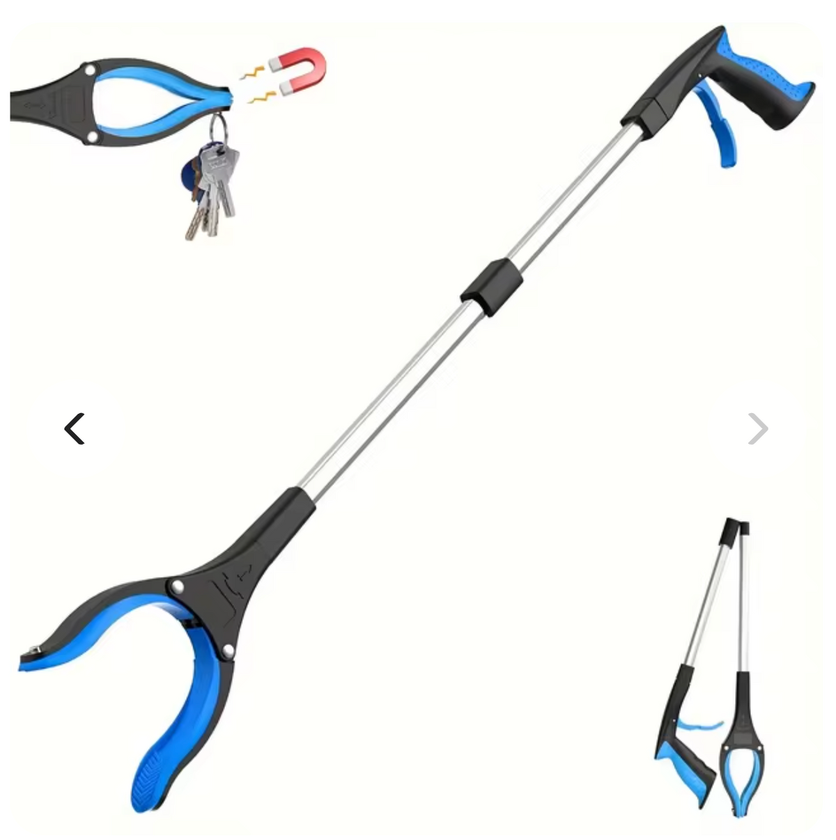FoldablePicker Foldable Reacher with Rotating Head