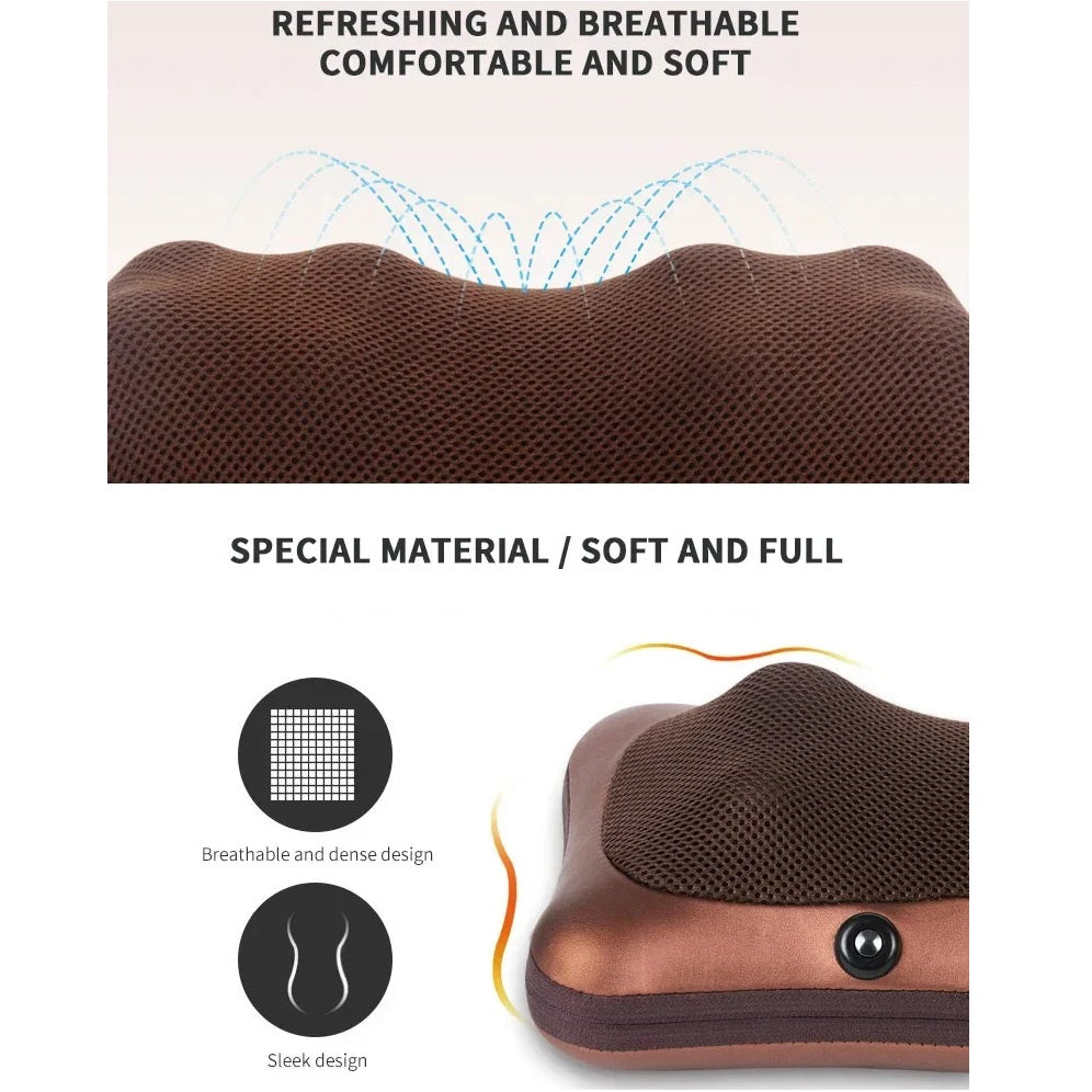 MassagePillow – Portable massage pillow with heating function