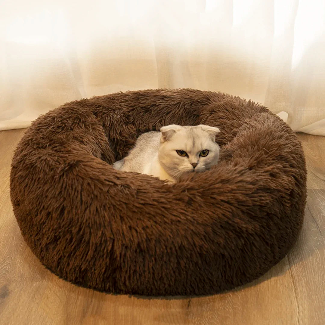 FurryBed Pet Bed Round, Calming and Washable