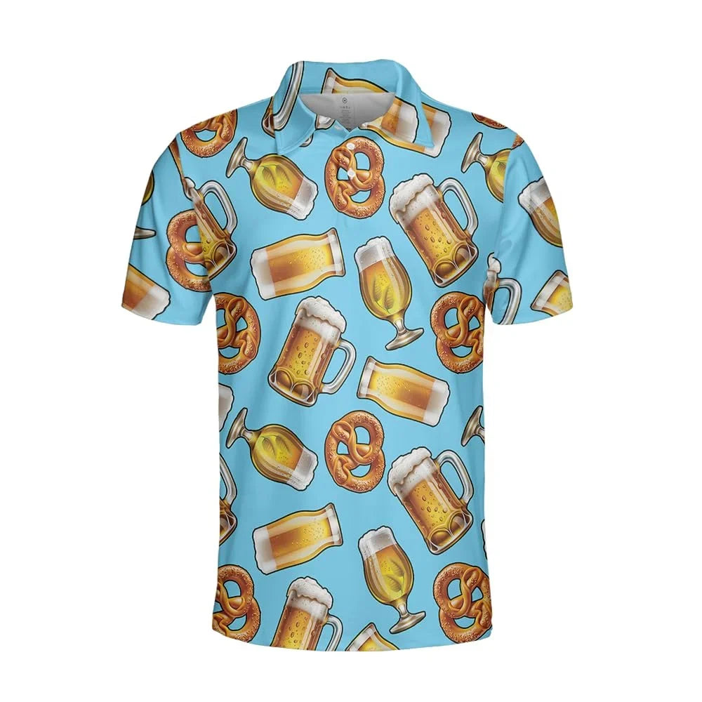 Oktoberfest Polo Shirt, Traditional Bavarian Style, Unisex, S–4XL