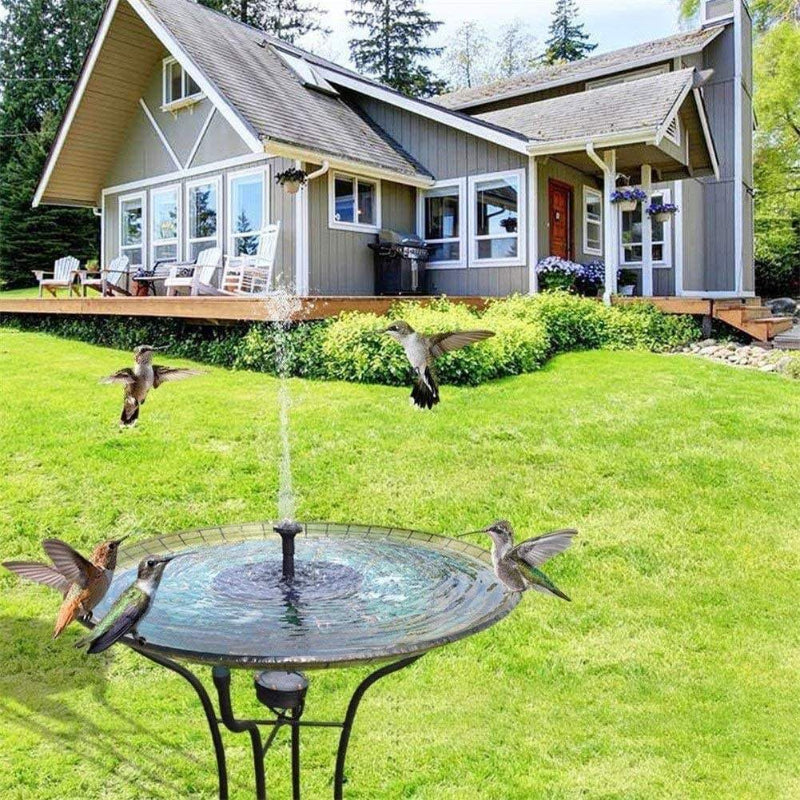 SolarFountain – Floating solar water pump for garden fountains