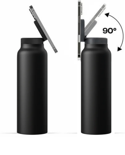 MagneticBottle Insulated Bottle With Magnetic Phone Mount
