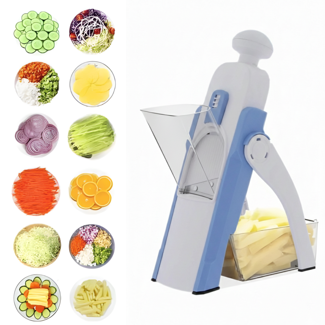 VeggieSlicer Multifunctional Vegetable Slicer, Stainless Steel Blades