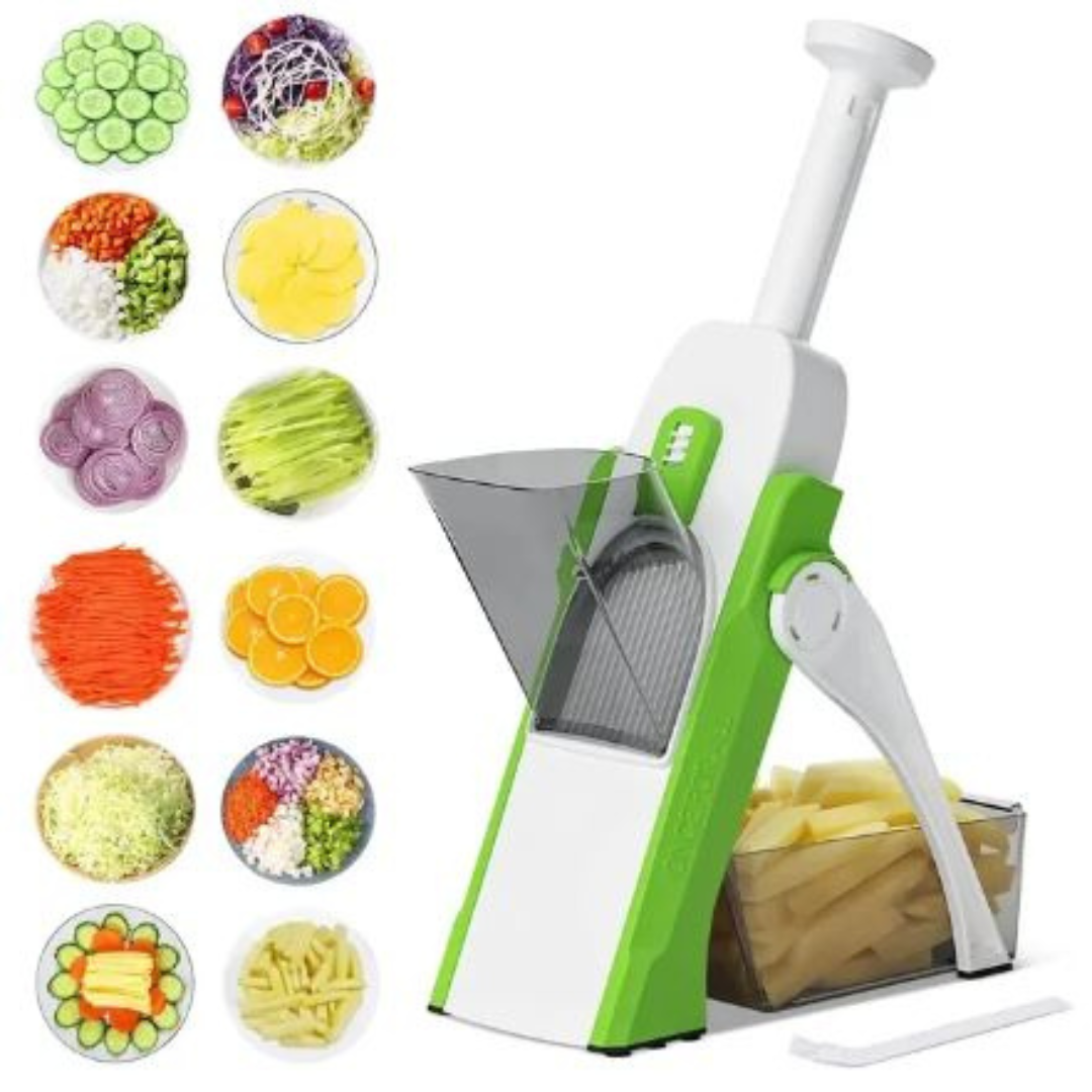 VeggieSlicer Multifunctional Vegetable Slicer, Stainless Steel Blades