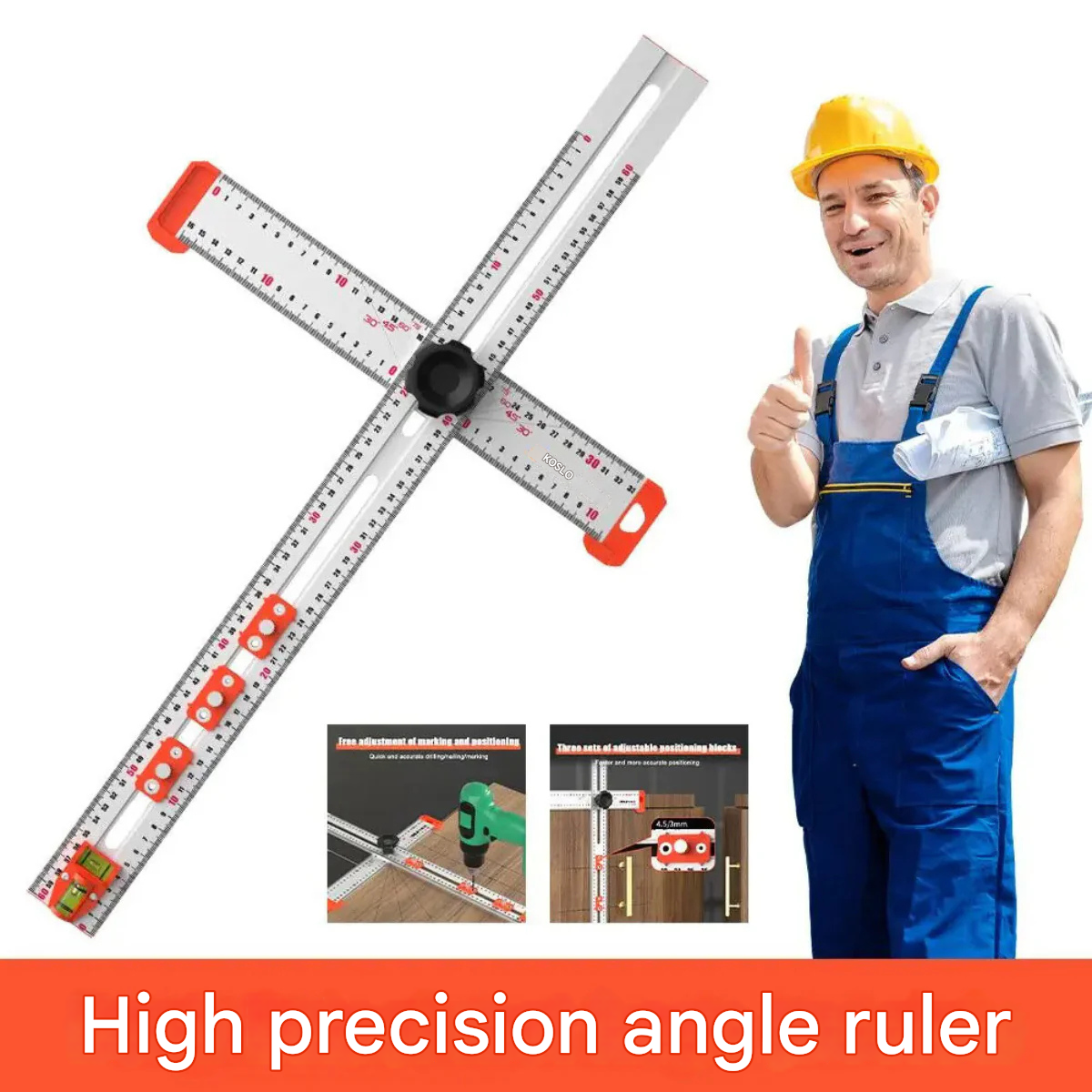 DrillRuler 2-in-1 Drill Positioning Ruler