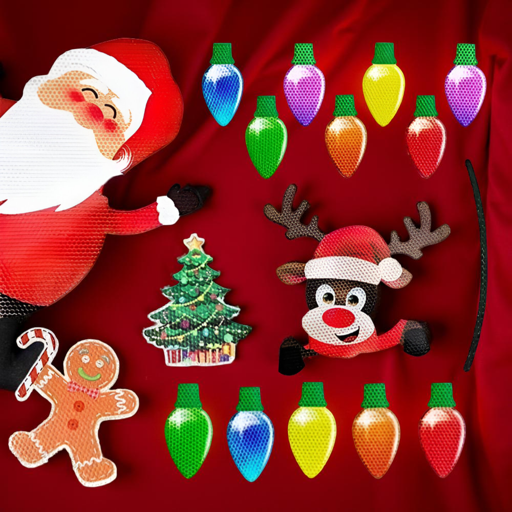 Magnetic Christmas Car Lights – Reflective Outdoor Decoration Set