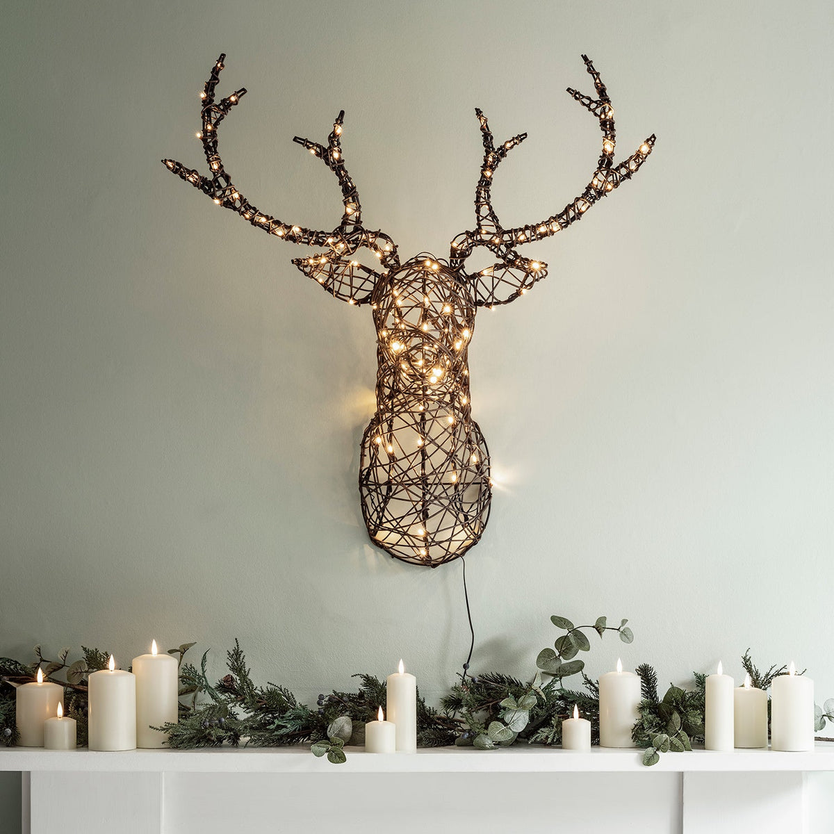 LED Christmas Decoration Rattan Deer Antlers – 84 cm