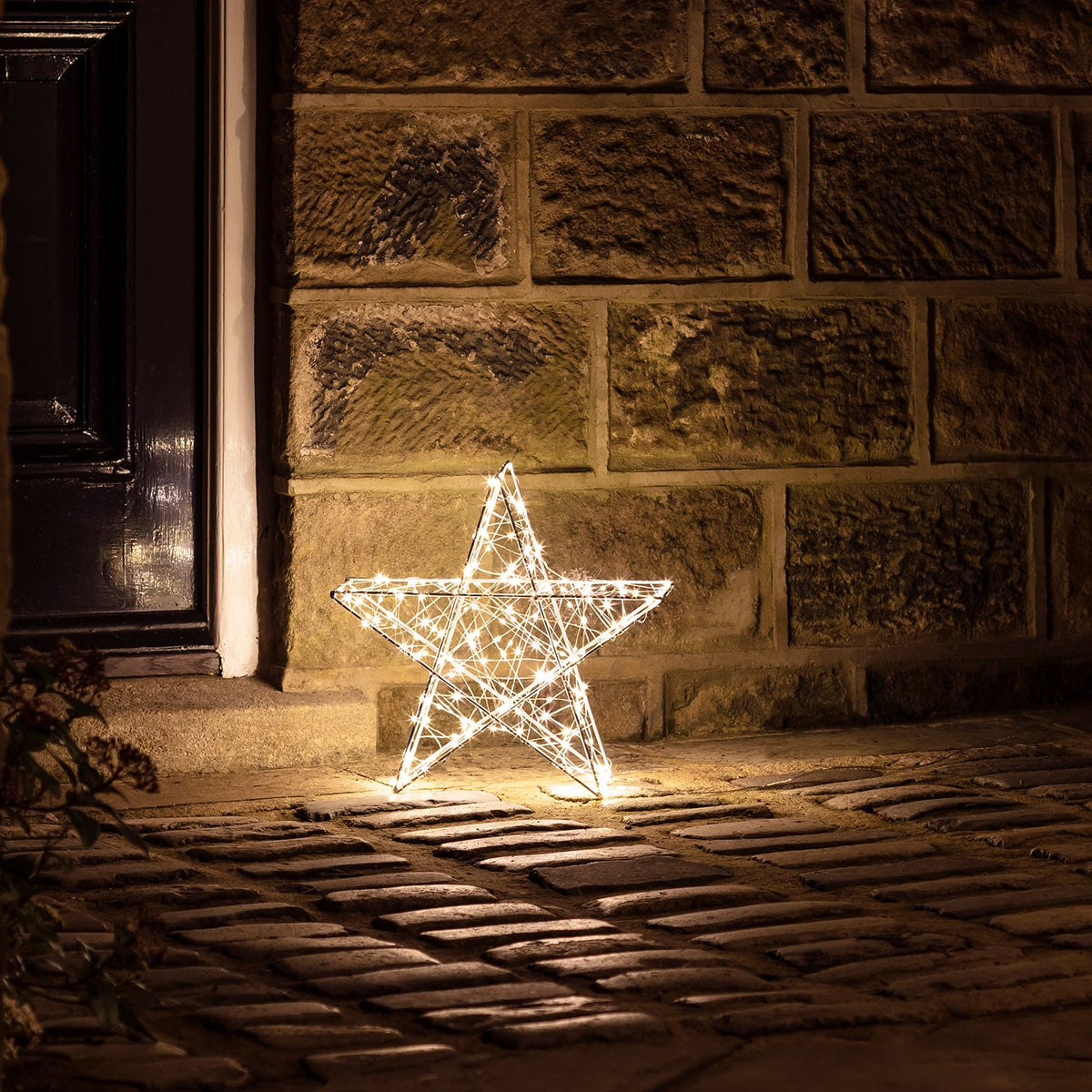 3D LED Star Christmas Decoration Outdoor – 35cm 8 Lighting Functions