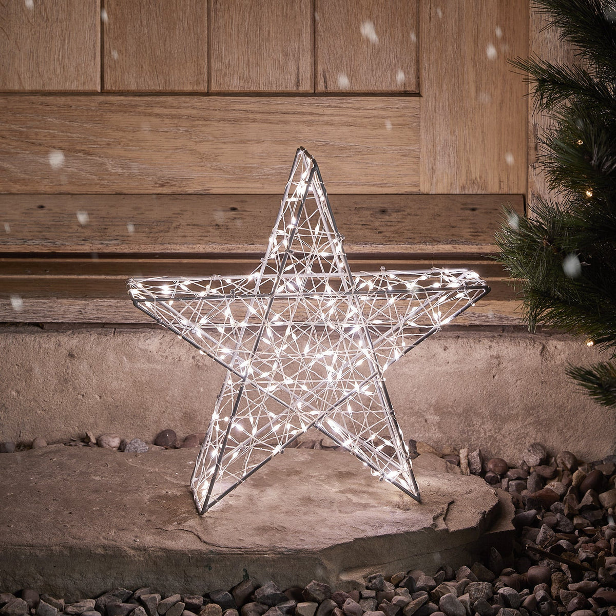 LED Star Bicolor Christmas Decoration – Outdoor 35 cm