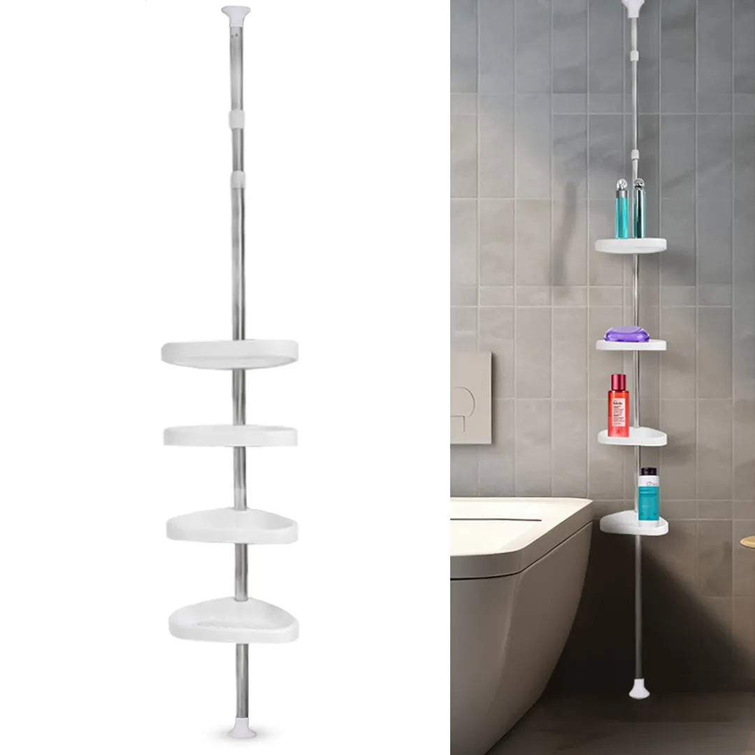 AdjustableRack Pull-out Bathroom Shelf