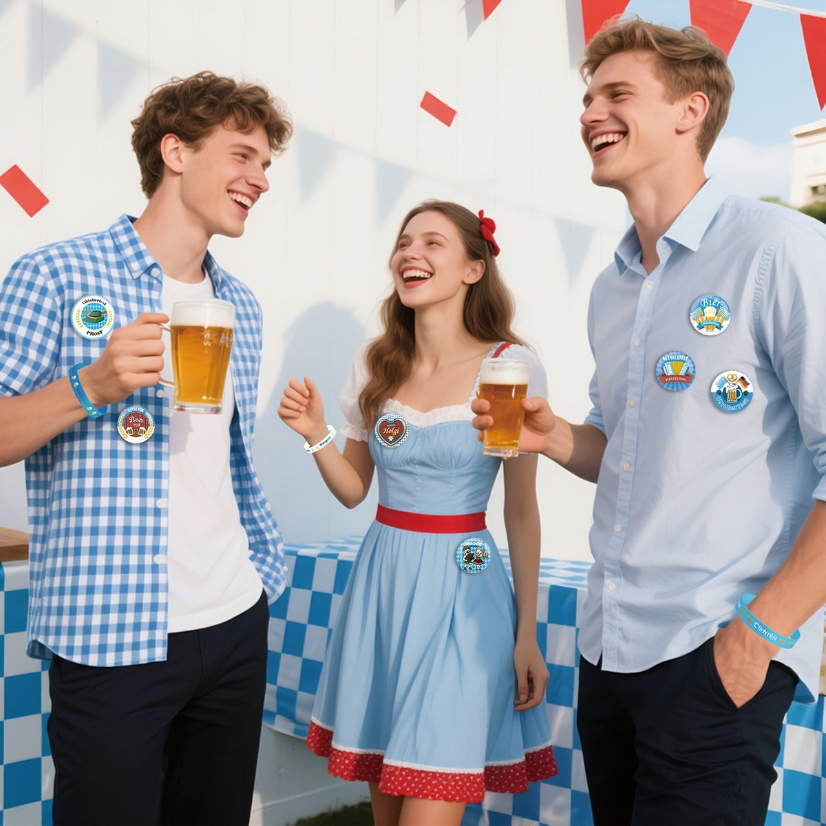 Oktoberfest Accessory Set, Bracelets & Pins Party Supplies