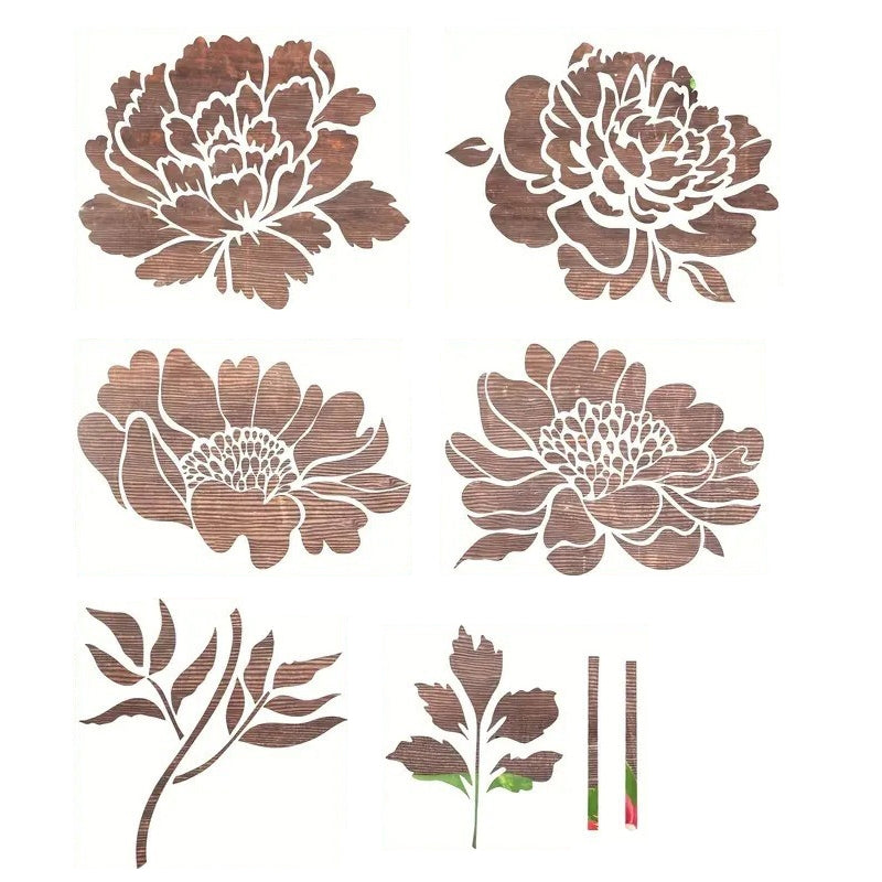 FlowerDecor – Reusable DIY wall stencils