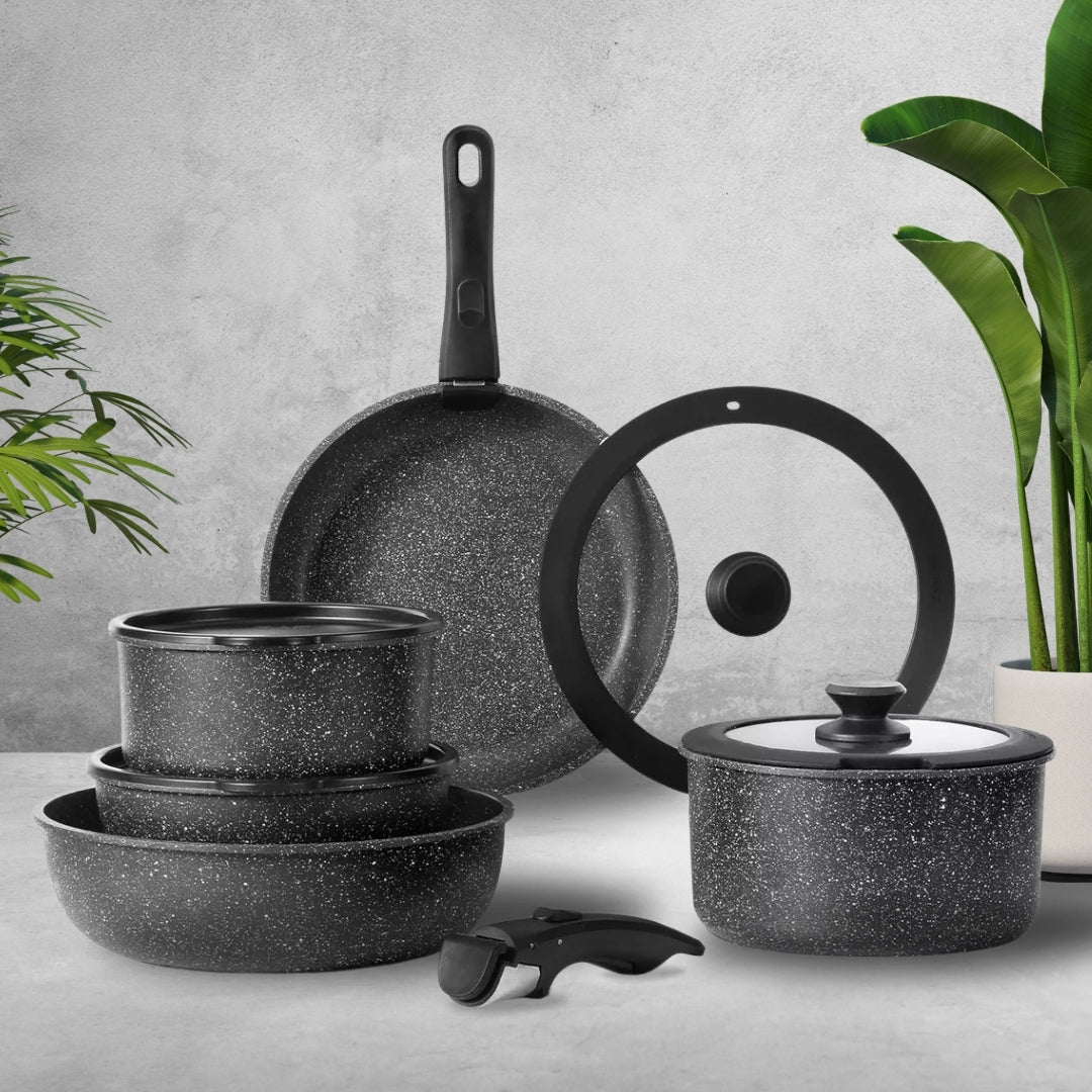 CeramicPans Ceramic Pan Set with Detachable Handles